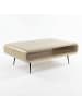 FineBuy Couchtisch in Weiß / Mango / 90x55x30