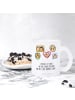 Mr. & Mrs. Panda Teetasse Igel Familie mit Spruch in Transparent