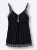 sheego Tankini-Top in schwarz-weiß-bedruckt