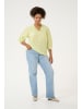 KAFFE curve Langarm-Bluse KCvitana Regular fit in Lettuce Green