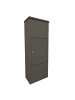 relaxdays Paketbox in Dunkelgrau - (B)38 x (H)105 x (T)23 cm