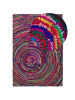 Beliani Geflochtener Teppich MALATYA in Bunt/Lila/Rot - (W) 160 x (H) 2.5 x (L) 230 cm
