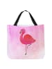Mr. & Mrs. Panda Reisetasche Flamingo Classic ohne Spruch in Aquarell Pink