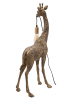 Mauro Ferretti Giraffenförmige Tischleuchte aus Kunstharz, goldfarben, 40 x 22 x 80 cm