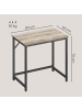 VASAGLE Schreibtisch Barnet in Greige-Schwarz - (B)80 x (H)76 x (T)50 cm