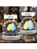 Mr. & Mrs. Panda glitzerkugel Wellensittich Liebe mit Spruch in Kreidetafel