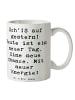 Mr. & Mrs. Panda Becher Spruch Selbstzweifel Neuanfang mit Spruch in Weiß