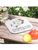 Mr. & Mrs. Panda Design Untersetzer Einhorn Blümchentail mit Spruch in Weiß