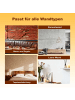 Yalion 4er-Set Wandkissen Leinen 15x60cm 3D Gepolsterte Wandpaneele in Hellgrau