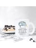 Mr. & Mrs. Panda Glas Narwal mit Spruch in Transparent