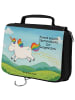 Mr. & Mrs. Panda Kosmetiktasche Einhorn Happy Design mit Spruch in Weiß