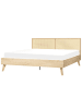 Beliani Doppelbett MONPAZIER in Braun - (W) 187 x (H) 99 x (L) 209 cm