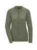 GOLDNER Strickjacke Strickjacke aus Bändchengarn in schöner Melange-Optik in olivgrün
