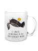 Mr. & Mrs. Panda Glas Stinktier Ball mit Spruch in Transparent