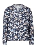 BETTY & CO Schlupfbluse mit Print in Blau/Camel