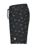 Sublevel Badehose Allover Print Freizeit Strandlook in Schwarz-3