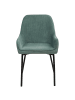 Beliani 2er-Set Esszimmerstuhl LOVERNA in Grün/Schwarz