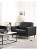 Beliani Sessel SAVALEN in Schwarz - (W) 117 x (H) 87 x (L) 91 cm