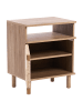 Beliani Nachttisch BONDI in Braun - (W) 49 x (H) 54 x (L) 36 cm