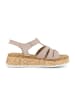 Gabor Plateau Sandalen in beige