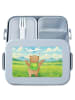 Mr. & Mrs. Panda Lunchbox Bär Flugzeug Design ohne Spruch in Blau Pastell