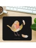 Mr. & Mrs. Panda Mouse Pad Rotkehlchen Federn ohne Spruch in Schwarz