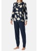 Schiesser Schlafanzug Comfort Nightwear in Deep sea blue