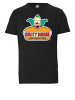 Logoshirt Printshirt Simpsons - Krusty Burger in schwarz