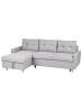 Beliani Ecksofa FLAKK in Grau/Braun - (W) 232 x (H) 90 x (L) 147 cm