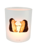 Mr. & Mrs. Panda Kerzenhalter Igel Liebe ohne Spruch in Transparent