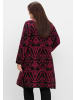 sheego by Joe Browns Longstrickjacke in schwarz-gemustert