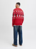 Jack & Jones Strickpullover in True Red