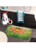 Mr. & Mrs. Panda Badeteppich Hummel Blume Design ohne Spruch in Weiß
