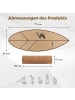 COSTWAY Balance Board mit Korkrolle 77 cm in Hellbraun