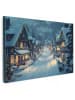 OnlyWow Leinwand Bilder Dunkelblau