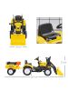 HOMCOM Trettraktor Kinder ab 3 Jahren Gelb
