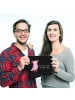 Mr. & Mrs. Panda Mouse Pad Axolotl Glücklich mit Spruch in Schwarz