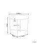 Beliani Beistelltisch OVARO in Beige - (W) 50 x (H) 45 x (L) 50 cm