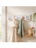 relaxdays Kindergarderobe in Grau/ Natur - (B)38 x (H)10 x (T)5,5 cm
