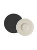 Villeroy & Boch Italian Set Black & White Manufacture Rock in schwarz