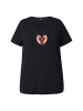Ulla Popken Shirt in schwarz