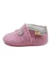 Yalion Rosa Woll-Krabbelschuhe “Little Flower”