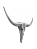 KADIMA DESIGN Deko Geweih Bull M WL1.245 Silber 100 cm Aluminium Design Hörner, in Silbern