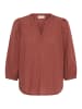 Kaffe Kurzarm-Bluse KAbea Loose fit in Henna