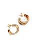 usha WHITE LABEL Women Hoop Earrings in Rose Gold Silver