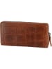 Bugatti Geldbörse Nevio Ladies Long Wallet With Zip in Cognac