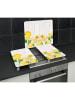 Wenko Herdabdeckplatte Universal Mod. Zitronen 2er Set, Herdabdeckplatte Universal Zitronen 2er Set in Mehrfarbig