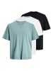 Jack and Jones 3er Pack T-Shirts Loose Tee SS Crew Neck in Mehrfarbig