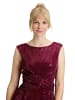 Vera Mont Jumpsuit im Glitzer-Look in Rot/Grau