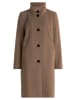 Betty Barclay Wollmantel mit Kragen in Taupe Melange